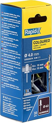 Rapid 5000403 Rivetti Rapid Automotive Ø4x16 mm, Assortiti - Honorern