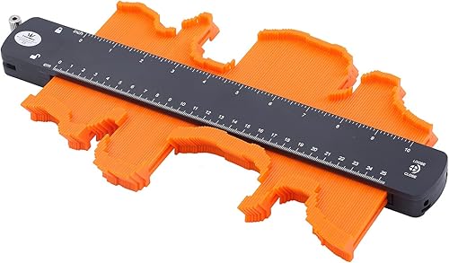 Duplicazione di Contorni con Serratura 10'/250mm Strumento di Misurazione del Contorno Irregolare, Copia Precisa Duplicatore per Forme Irregolari, per Saldatura, Falegnameria - Honorern