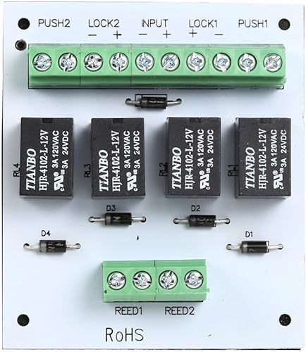 UHPPOTE Interblocco Airlock Relè di Controllo Accessi Modulo di 2 Due Porte per Banca Prigione - Honorern