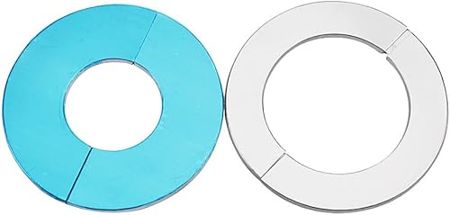 2 manicotti per tubi, 61 mm, valvola in acciaio cromato con coperchio alto per lo scarico del lavandino - Honorern