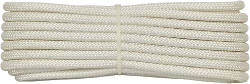 Corderie Italiane 006085027 Doppia treccia skipper alta tenacità, bianca, 6 mm - 20 metri - Honorern