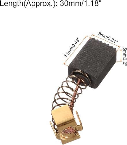 10Pz Spazzole di Ricambio per Utensili Elettrici CB-64 Carbonio Spazzola 11x8x5mm Spazzole per Motore in Carbonio Potenza Attrezzo per Elettrico Martello Trapano Motore - Honorern