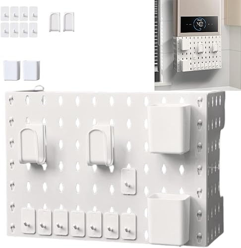 Copertura Schermante per Tubazione dello Scaldabagno a Gas, copri tubi caldaia,copertura caldaia esterna, Robusta Copertura per Tubo dello Scaldabagno a Gas per Rack di Stoccaggio Naturalmente Moderna - Honorern