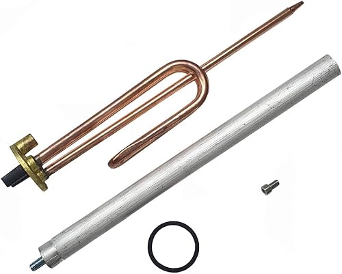Resistenza curva 1500 W + anodo 22 x 300 + guarnizione + vite inox termo elettrico - Honorern
