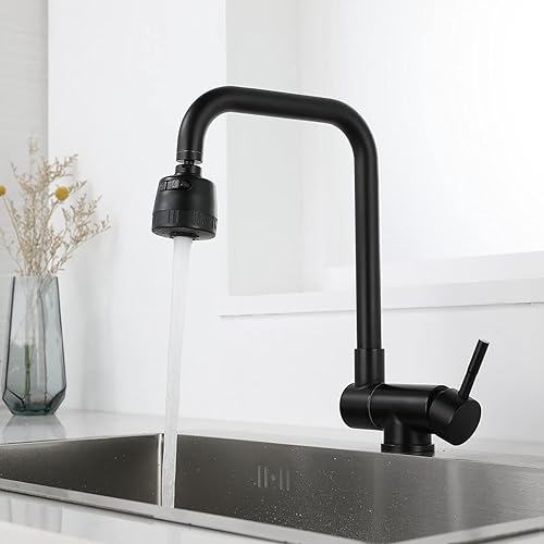 Rubinetto Sottofinestra Cucina,Rubinetto Cucina Pieghevole, Rubinetto Dell'acqua Calda E Fredda Del Lavello Della Cucina Acciaio Inossidabile 304 (Stainless Steel Brushed) - Honorern