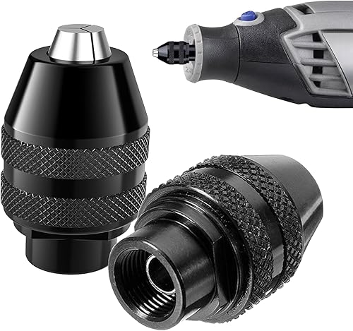 Accessori per Dremel: Mandrino per Avvitatore e Mandrino Trapano (0.8-3.2 mm) | Kit Ricambio 4486 con Adattatore Rapido, Compatibile con Dremel 4000/3000/200/8200 e Modelli Simili - Honorern