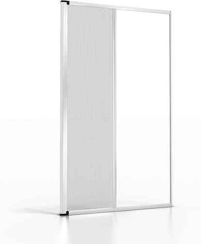 AEFFE Zanzariera a Rullo per Porta Finestra Alluminio 150x250cm, Diversi colori, Riducibile, Avvolgibile per Porte, Finestre, Balconi, Terrazzi (Bronzo) - Honorern