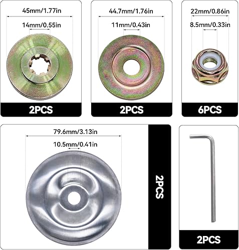 14 pezzi pezzi pezzi di ricambio per decespugliatore accessori per decespugliatore universale accessori per tosaerba, irrigatore, trimmer, ricambi decespugliatore - Honorern