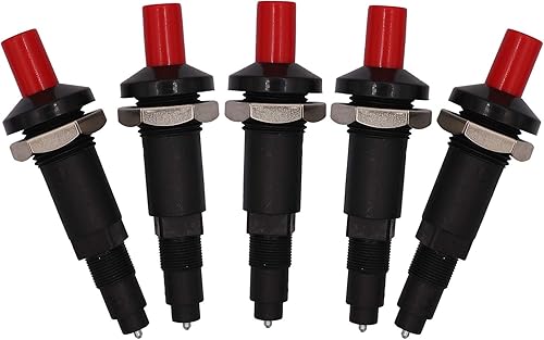 Meter Star - Candela di accensione piezoelettrica con pulsante di accensione a gas, in ceramica, confezione da 5 pezzi - Honorern