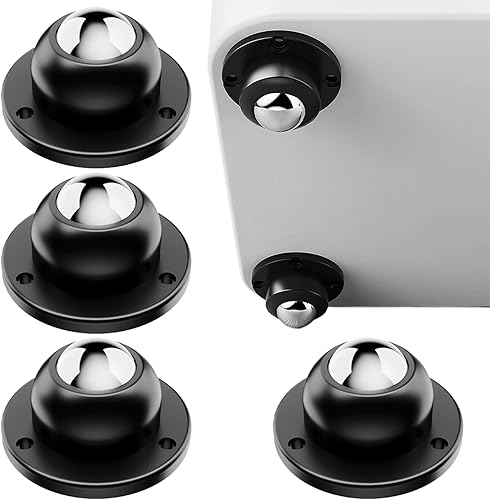 Rotelle per Spostare Mobili, 4 Pezzi Piccoli Elettrodomestici Rotelle, Ruote per Spostare Mobili, Universali in Acciaio Rotelle per Mobili Piccole, per Spazzatura Fai Da Te - Honorern