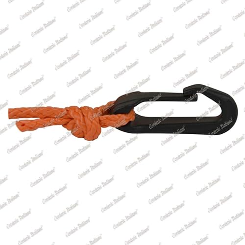 006043645 Treccia boa sub galleggiante, 4 mm - 25 mt, arancio, con avvolgitore - Honorern