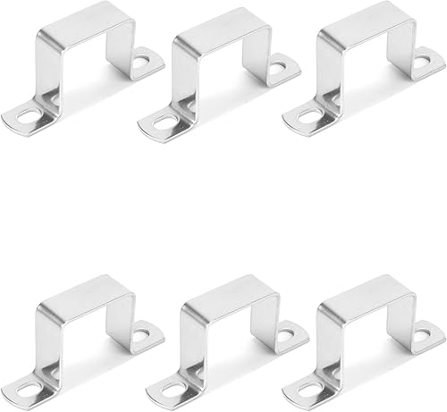 6 Pezzi Staffa Connettore a Forma di U 38 x 41 mm in Acciaio Inossidabile 304 - Honorern