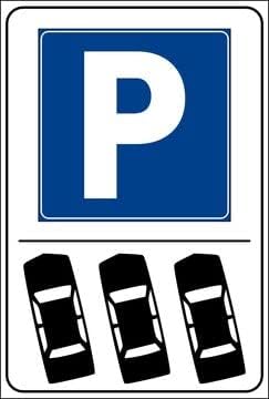 Carteggio Segnaletico in Alluminio Argento, Pannello Moderno, Taglia Unica, 20x31 cm, Per Parcheggio - Honorern