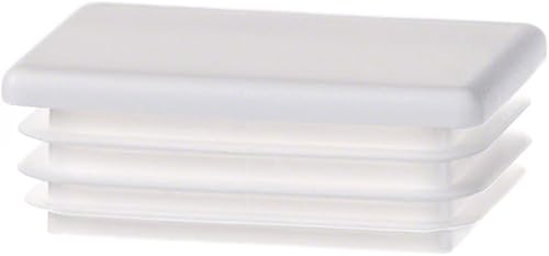 Tappo per tubo rettangolare fino a 30x10 mm 10 pezzi Bianco tappi a lamelle Tappo rettangolare 3x1 cm - Honorern