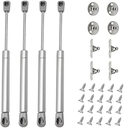 4Pezzi Pistoni per Ante Cucina 50N Pistoni a Gas Molle a Gas PistoneI Draulico Molla a Gas per Mobili da Cucina Armadio(4, 50N) - Honorern