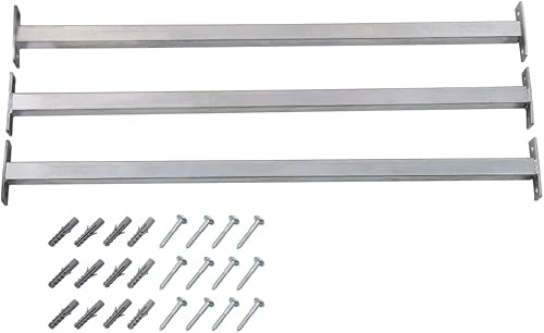 Griglia di sicurezza per finestra, barra della finestra, griglia di protezione, barre di sicurezza regolabili 3 pezzi 710-1200 mm - Honorern