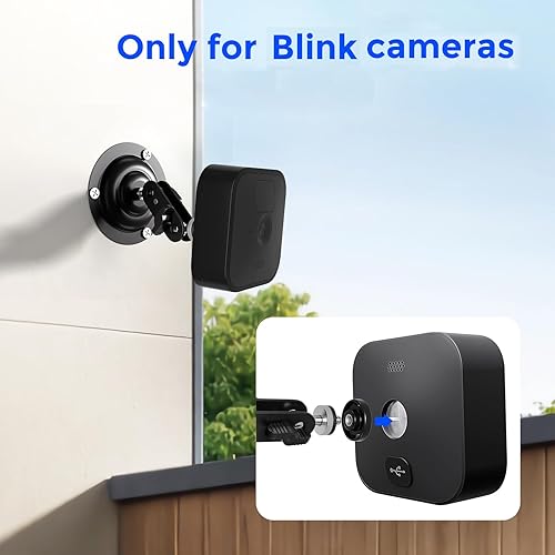 Supporto per telecamera Blink da esterno,Staffa metallica regolabile a 360 gradi per telecamere Blink,supporto per telecamera BBlink 4a generazione/Blink 3a generazione/Blink XT/Blink XT2/Blink Mini - Honorern