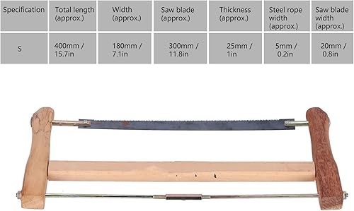 a Telaio Seghe a Mano utensili da taglio e da taglio lama da Seghe Seghe a nastro in Legno di Teak Utensile da Taglio per Legno con a Mano da Carpentiere di Ricambio Lama a - Honorern