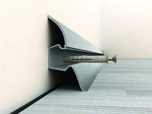 Battiscopa Passacavo, Grigio Tortora 104, 4 Barre da 2,5 mt - Honorern