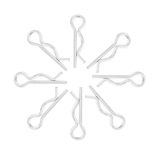 50pcs R tipo pinze fermacavo 1 * 18mm zincato pin di fissaggio clip di primavera capelli pin key fastener montaggio kit di assortimento - Honorern