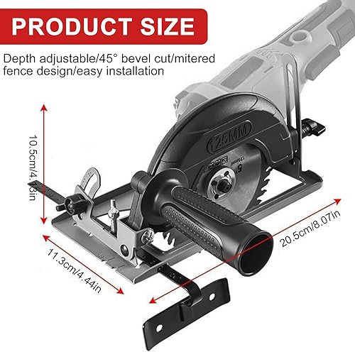 100-125 mm Supporto per Smerigliatrice Angolare Supporto di Separazione Regolabile 0-45° Profondità di Taglio 0~40 mm Guida del Carrello Smerigliatrice Angolare Supporto Universale Fisso - Honorern