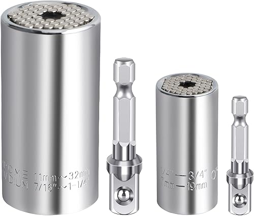 Spurtar 7mm-19mm 11-32mm Chiave Universale con Adattatore, Strumento di Riparazione Presa Universale Chiave Multifunzione Idee Regalo Uomo - Honorern