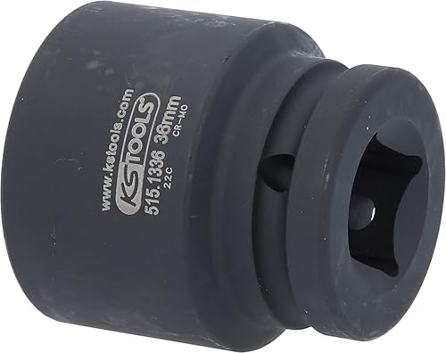 KS Tools 515.1336 Bussola Esagonale per Avvitatori ad Impulsi, Corta, 36 mm, 3/4' - Honorern