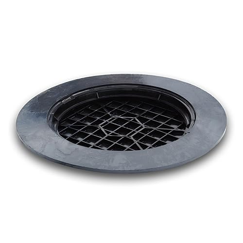 Coperchio universale per cisterna, 1000 mm, in plastica, colore: nero - Honorern