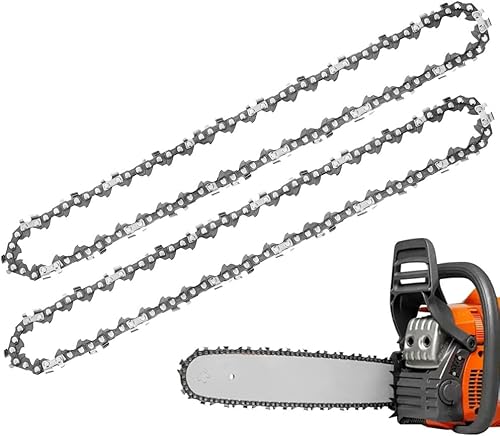 Joycabin 2 catene per motosega, 3/8', 1,3 mm, 57 TG, 40 cm, catena di ricambio per varie motosega, accessori per motosega, catene di ricambio per albero da giardino, agricoltura, taglio alberi - Honorern