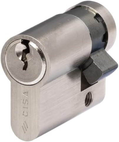 CISA 10G30402012, Mezzo Cilindro Europeo C2000, Ottone Nichelato, 30/10 mm - Honorern