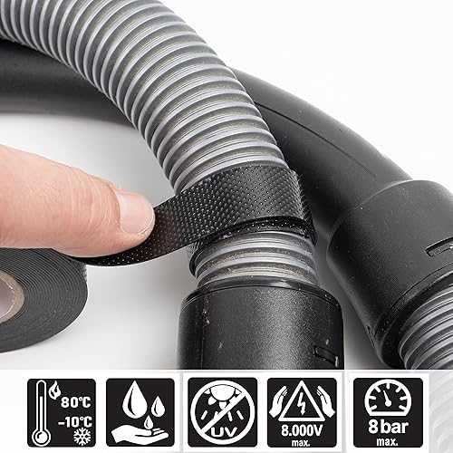 Nastro di Riparazione autoagglomerante, isolante 10 metri x 20 mm x 0.7 mm LxHxS, nastri autovulcanizzanti e sigillante per cavi media tensione, autosaldanti, nastro ermetico e impermeabile - Honorern