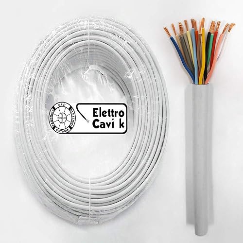 ® ELETTRO CAVI K - CAVO FROR CITOFONICO 14x0,50 MM² ANTIFIAMMA PER CITOFONO E VIDEOCITFONO MULTIPOLARE 14 POLI 10 METRI - Honorern