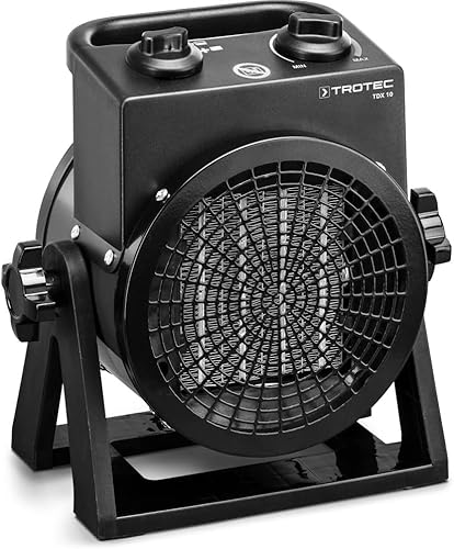 TROTEC Riscaldatore in ceramica TDX 10 Fino a 2 kW di potenza di riscaldamento 2 stadi di riscaldamento Motore del ventilatore con protezione termica - Honorern