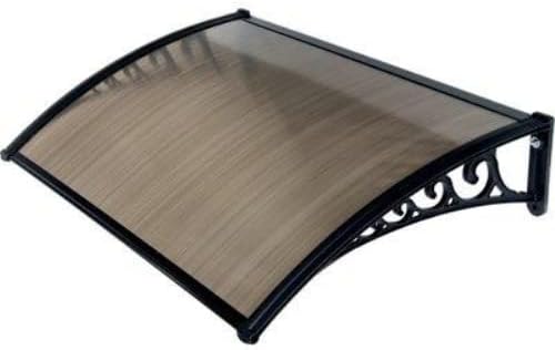 Pensilina policarbonato alveolare fume stars h.mm 5 cm 150x100 Stars - Honorern