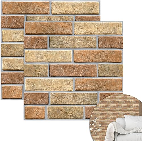 20 Pezzi Pannelli Decorativi 3D per Parete Pannelli Decorativi 30x30 cm Carta Parati 3d per Salone,Ufficio,TV Sfondo,Cucina,Bagno,Soggiorno - Honorern