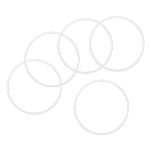 Silicone O-Ring, 75mm OD 3mm Larghezza VMQ Tenuta Guarnizioni per Valvole Tubo Ripara, Bianco 5pz - Honorern