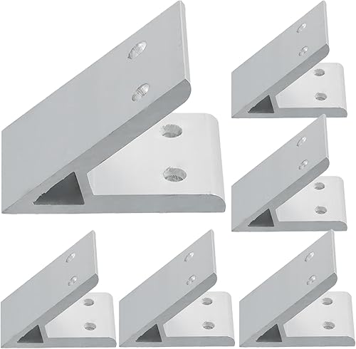 6 connettori angolari in alluminio, connettori per profilo in alluminio, materiale di fissaggio angolare a 45 gradi, scanalatura M6, 8 montanti, profilo interno in alluminio per stampanti 3D, progetti - Honorern