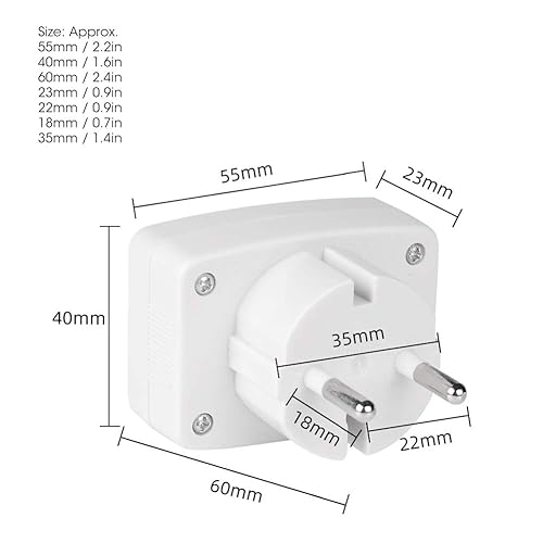 Voltmetro AC 230V 50Hz Tester di Tensione DM551 Voltmetro Digitale LCD Display Pannello UE Spina Misuratore di Potenza della Spina per Elettrodomestici - Honorern