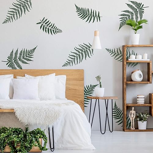 Riutilizzabile stencil da parete in plastica // Foglie di felce //Art Craft Mylar template (45x65cm) - Honorern