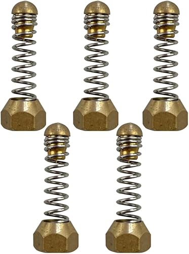 5 Ugelli per Tubi di Idropulitrice con Filettatura Interna 1/8, Espulsori A Molla per Tubi di Scarico Fognari, Ugelli A Molla Vibranti per la Pulizia Durevoli - Honorern