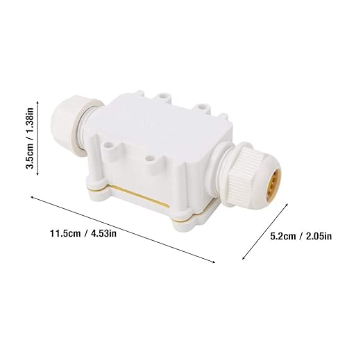 Scatola Derivazione Esterna, Scatola di Giunzione Elettrica Impermeabili IP68 2 Vie Scatola Elettrica da Esterno per Interni Ed Esterni Elettrici Attrezzature Antincendio - Honorern