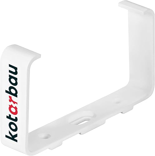 KOTARBAU® Morsetto di fissaggio a canale piatto, 120 x 60 mm, supporto per canali, per sistemi di ventilazione in plastica, fascetta per canali, fissaggio condotto di ventilazione - Honorern