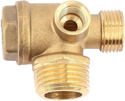 20 * 16 * 10mm Valvola di Ritegno 3-Vie, Ottone Pieno A Tre Vie Connettori Della Valvola di Ritegno Del Compressore D'Aria Filo Interno 20X16X10mm Valvola Unidirezionale Collegare I Raccordi Del Tubo - Honorern