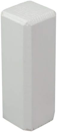 Torre angolari, confezione da 4 barre angolari per interni, angoli esterni, in vero legno laccato bianco (22 x 22 x 81 mm (E4) - Honorern