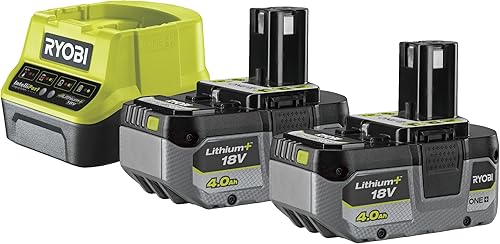Ryobi RC18120-240X Kit Batteria RB1840X Caricabatteria 18V ONE+ 2x4.0 Ah - Honorern