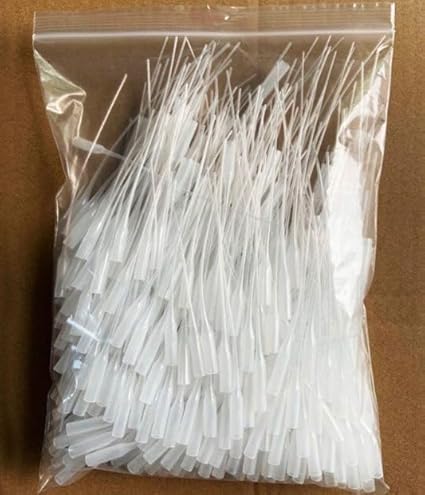 500 pezzi di micropunte di colla, micro punte di estensione in plastica, applicatore di precisione per estensore di colla, dispenser di colla super con una scatola (500) - Honorern