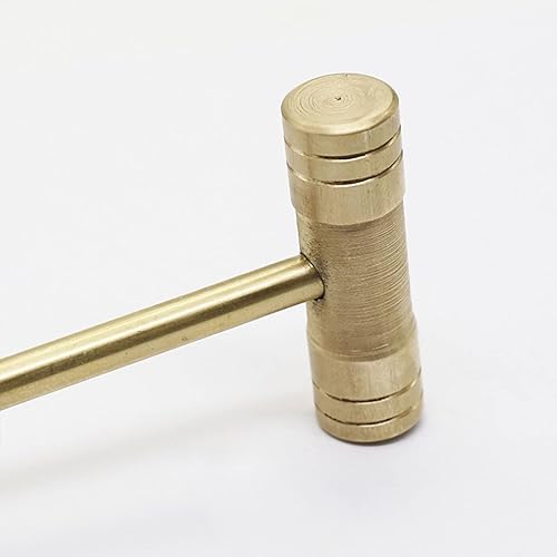 Martello multiuso in ottone martello martello dorato adatto per gioiellieri orologiaio il cibo noce - Honorern