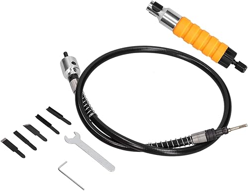 Scalpello elettrico per legno, strumento per intaglio, vibrazioni ad alta velocità, scalpello elettrico per lavorazione del legno con albero flessibile, set di coltelli per - Honorern