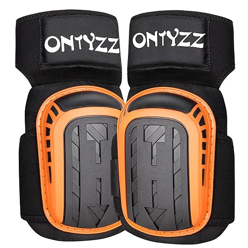 ONTYZZ Ginocchiere Lavoro per Costruzione, Giardinaggio, Piastrelle e Legno, Calcestruzzo Ginocchiera Piastrellista Protezione del Ginocchio per Lavoro Ginocchiere da Lavoro, 1 Paio - Honorern