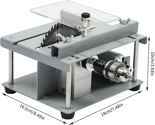 Mini set di seghe circolari da tavolo, mini seghe circolari da tavolo, per la lavorazione del legno, piccola carving Machine sega circolare 9000 giri/min, puro rame a doppio asse, motore - Honorern